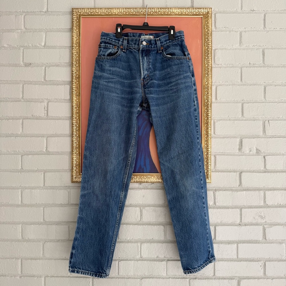 Levi's 550 Relaxed Tapered Blue Denim Jeans Medium Wash Women’s Classic 90s Y2K